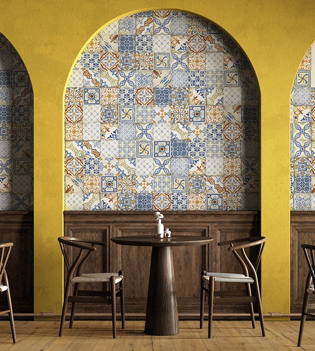 Rivestimento mosaico in gres e ceramica per locali di design